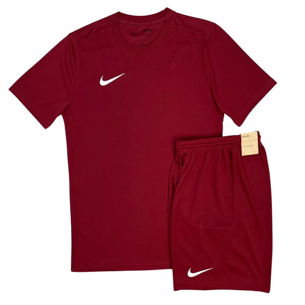 Junior Nike Dri-Fit Short Set - Team Red