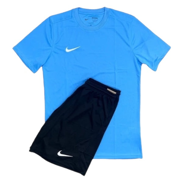 Junior Nike Dri-Fit Short Set - University Blue/Black