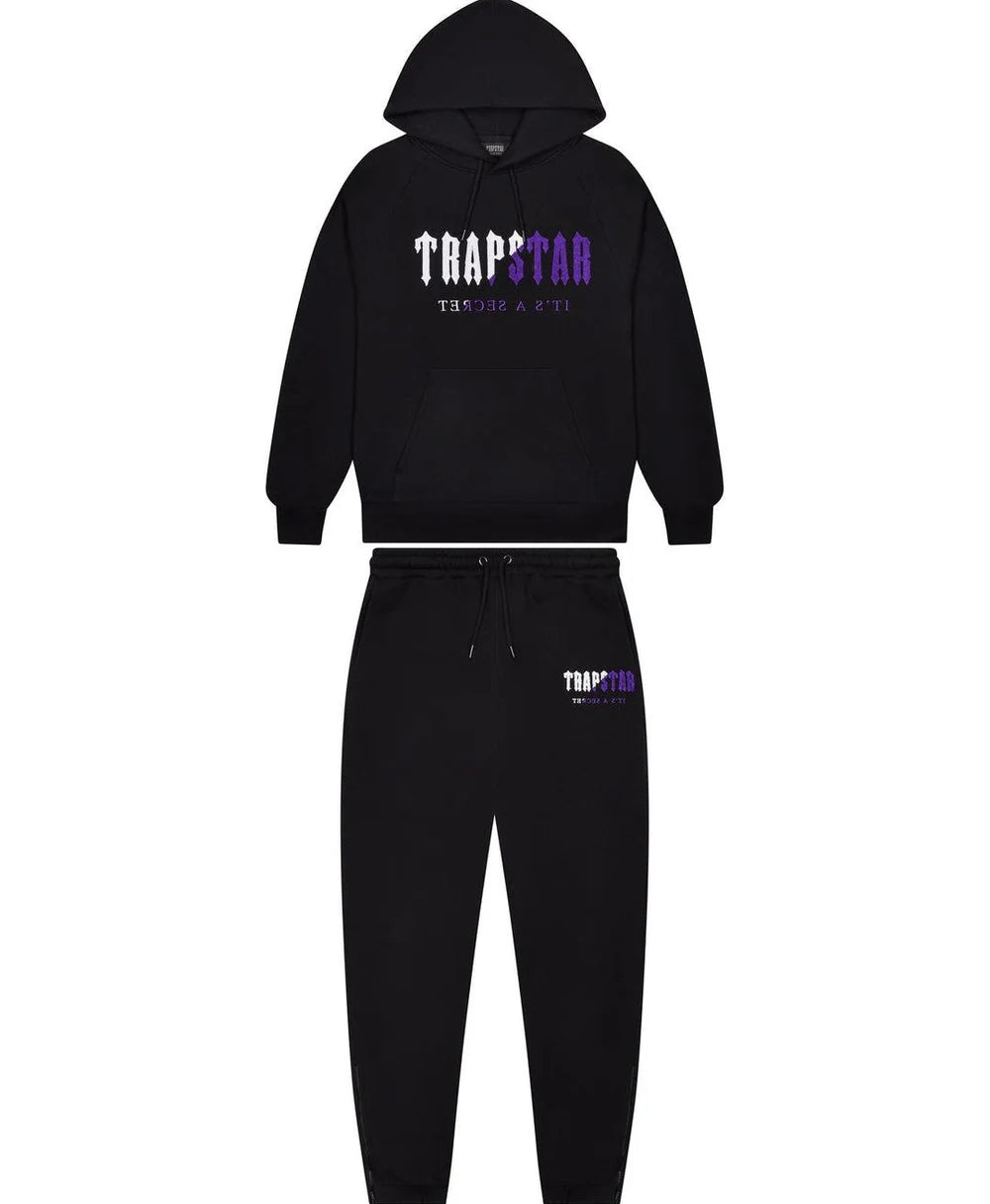 Trapstar Chenille Decoded Tracksuit - Black/Purple