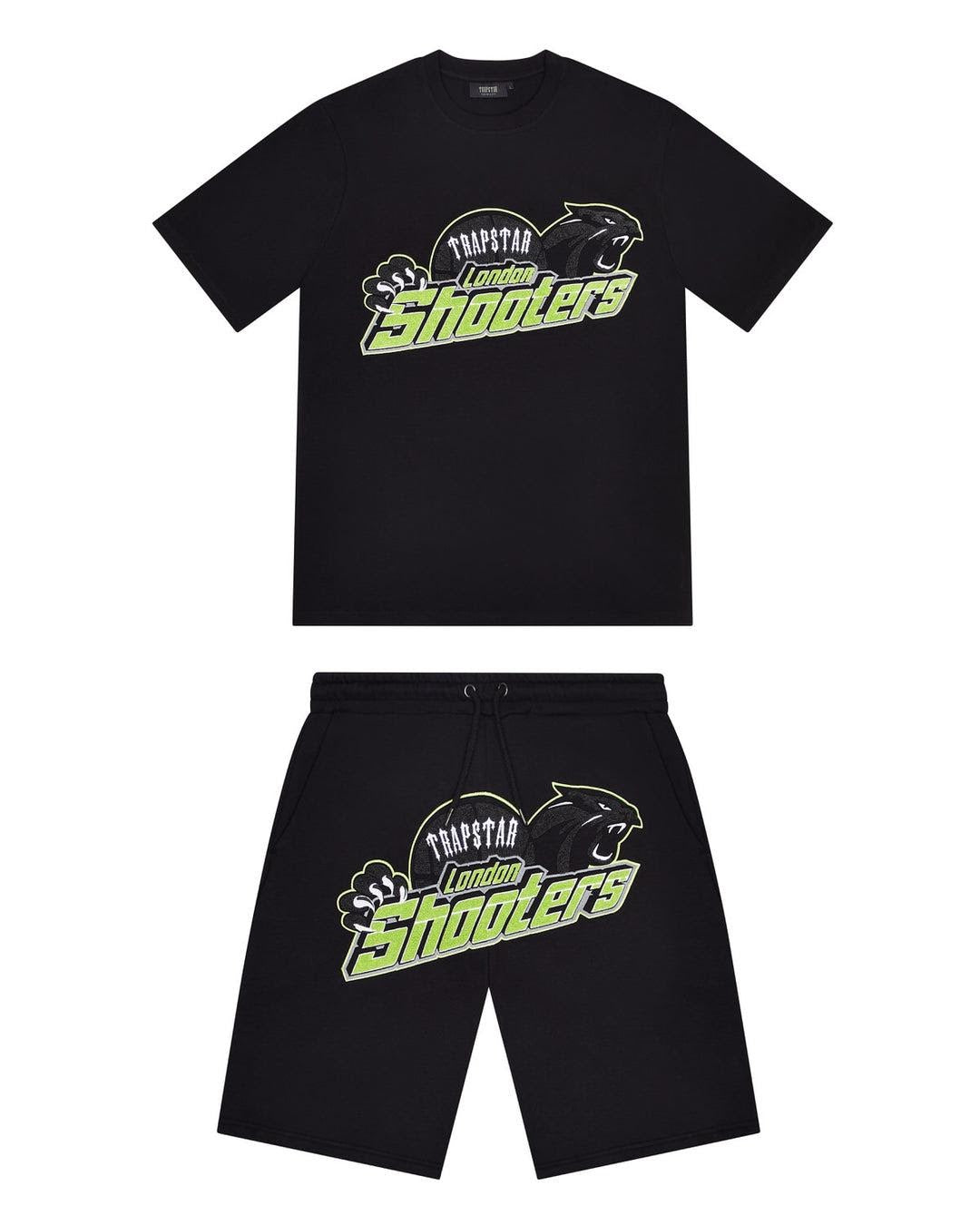 Trapstar Shooters Short Set - Black/Slime