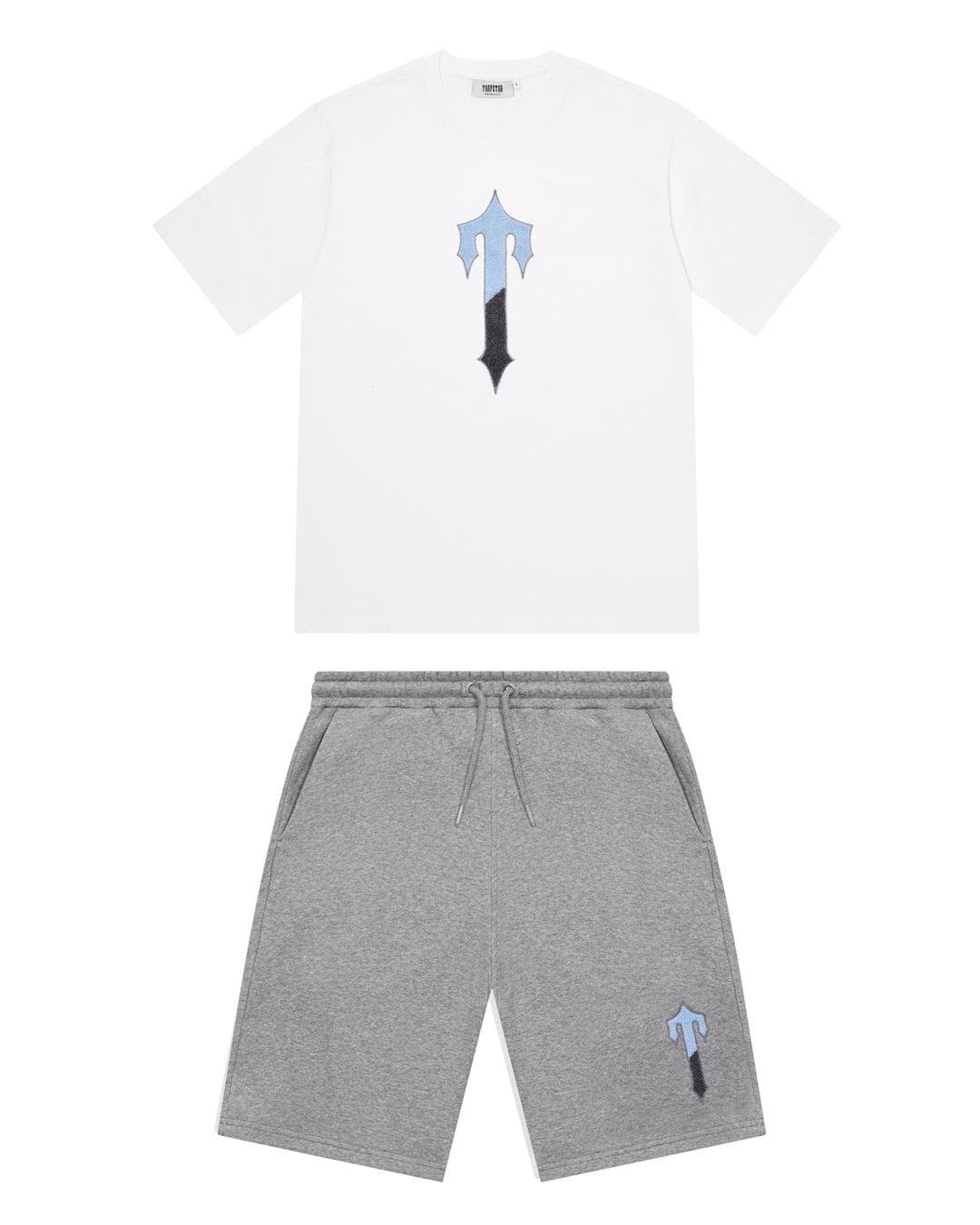 Trapstar Irongate T Shirt Set - White/Grey/Light Blue