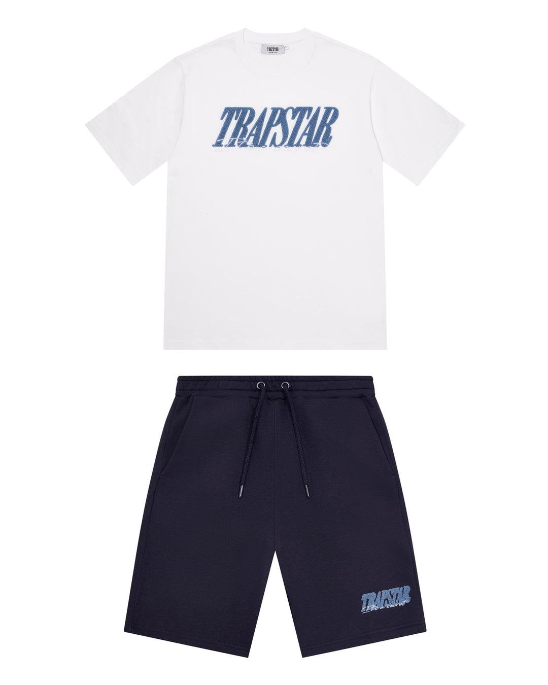 Trapstar Signature 2.0 Short Set - White/blue