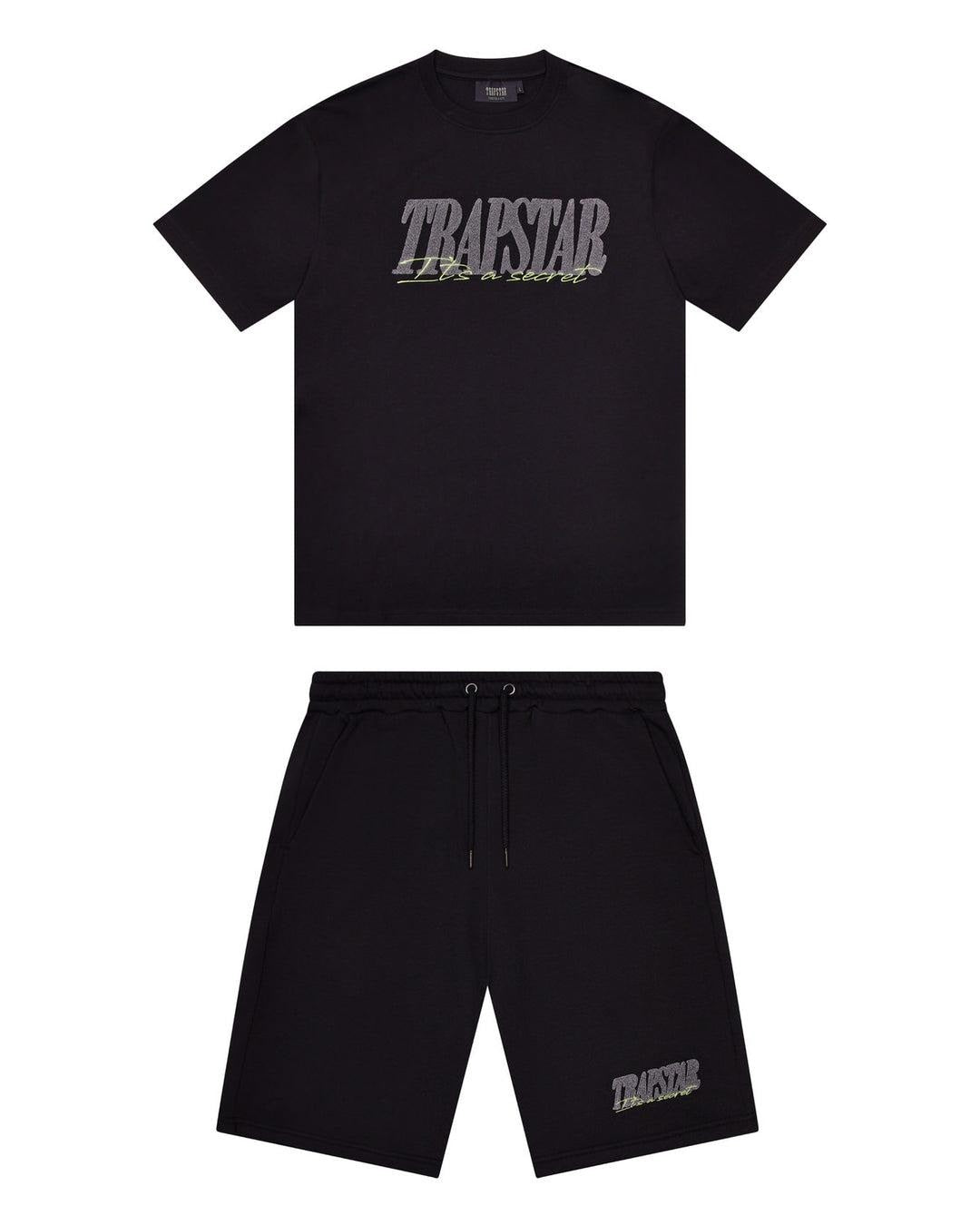 Trapstar Signature Short Set - Black/Slime