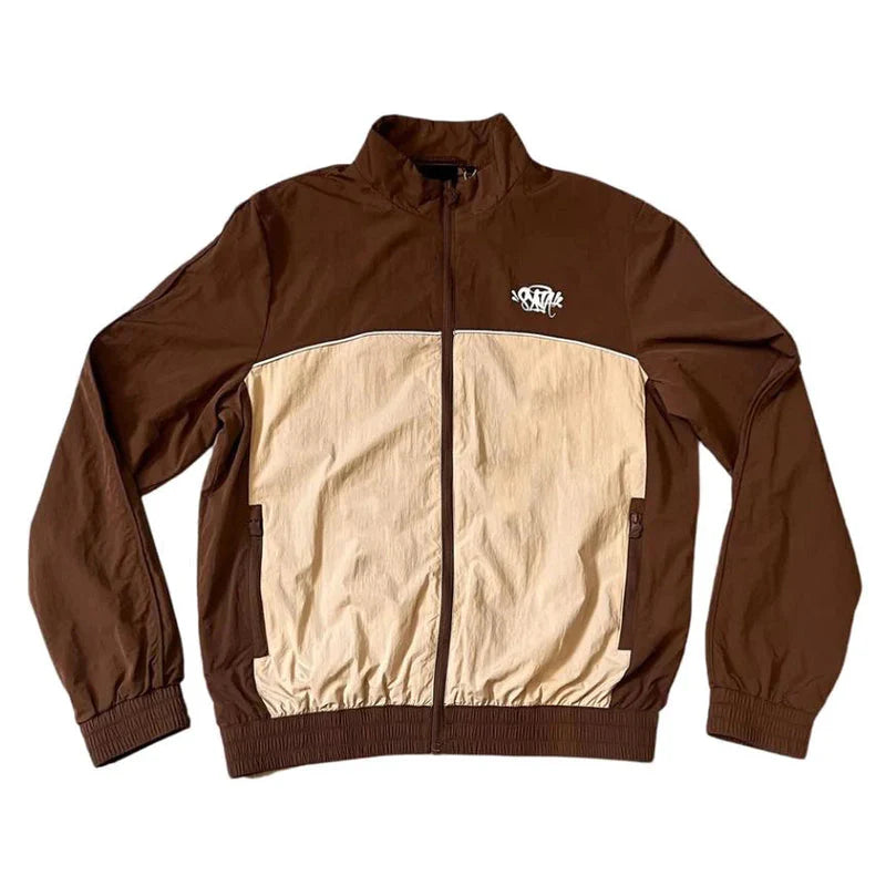 SYNAWORLD ‘SYNA Logo’ Shell Tracksuit - Brown/Beige