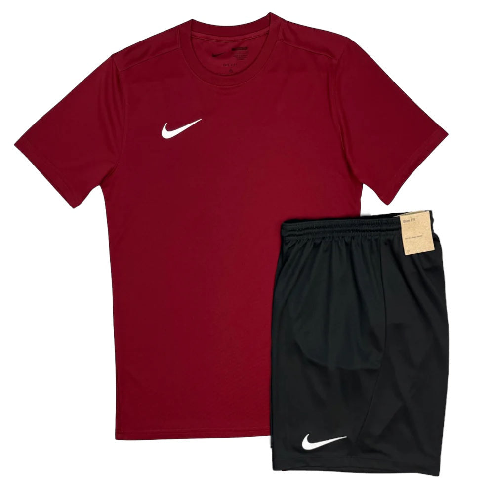 Junior Nike Dri-Fit Short Set - Team Red/Black