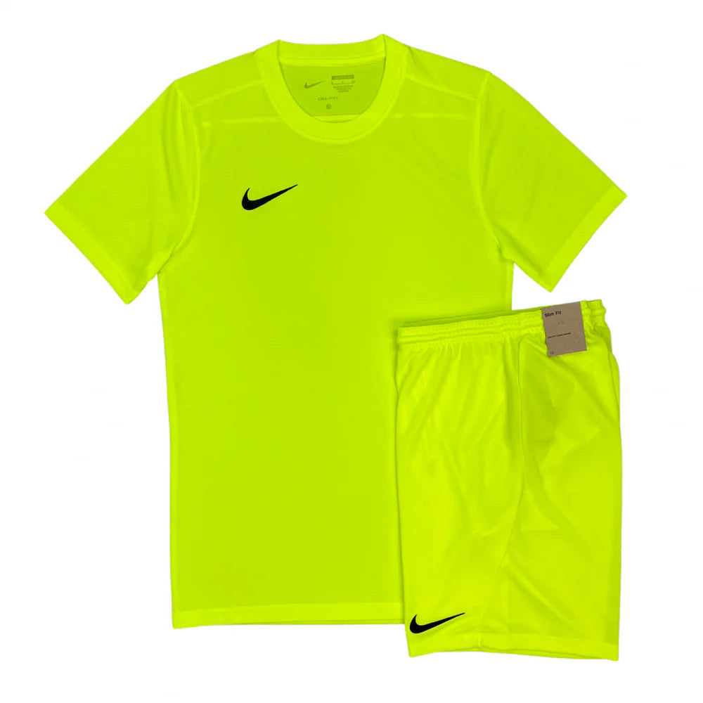 Junior Nike Dri-Fit Short Set - Volt