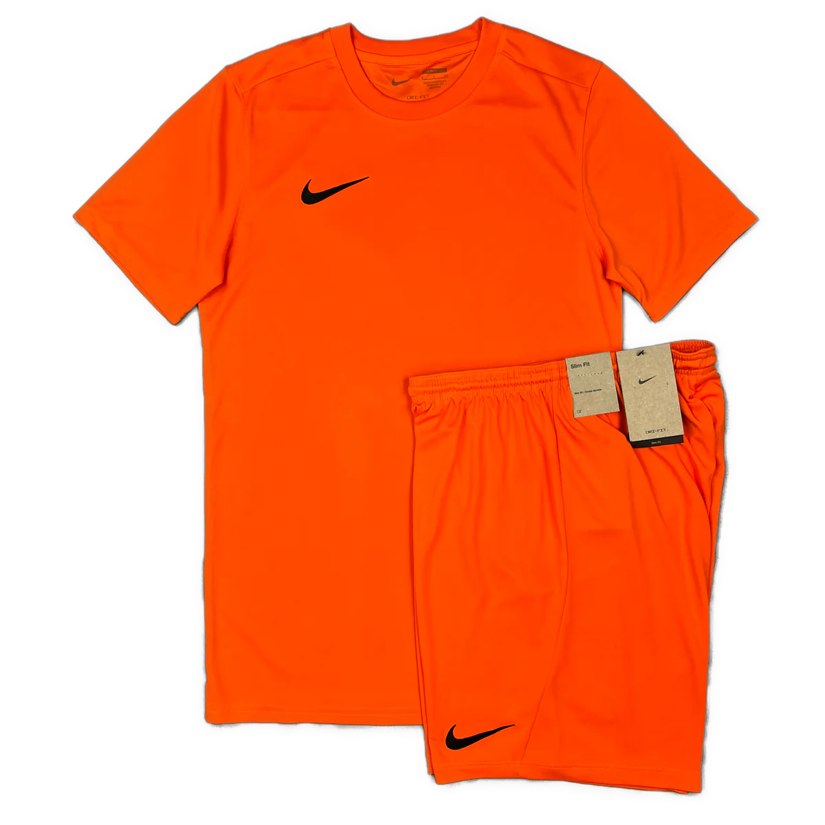 Junior Nike Dri-Fit Short Set - Safety Orange