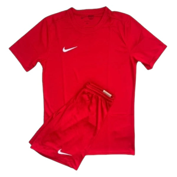 Junior Nike Dri-Fit Short Set - University Red