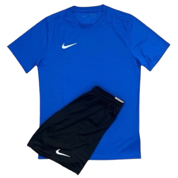 Junior Nike Dri-Fit Short Set - Royal Blue/Black