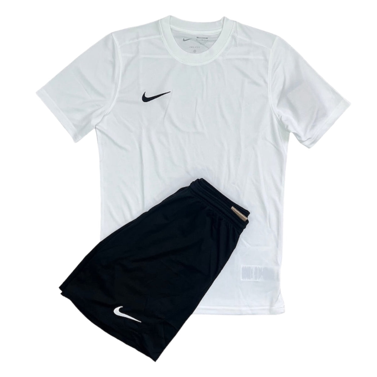 Junior Nike Dri-Fit Short Set - White/Black
