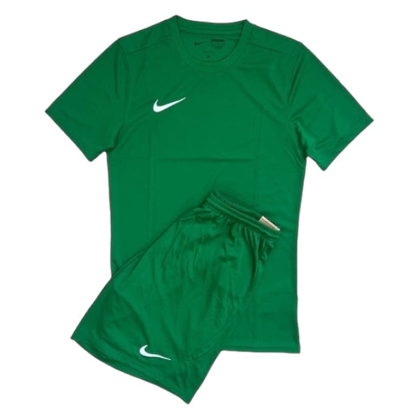 Junior Nike Dri-Fit Short Set - Pine Green