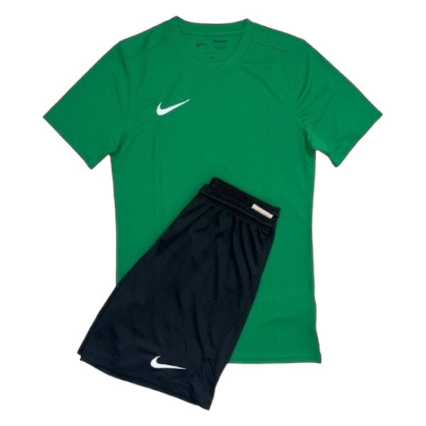 Junior Nike Dri-Fit Short Set - Pine Green/Black