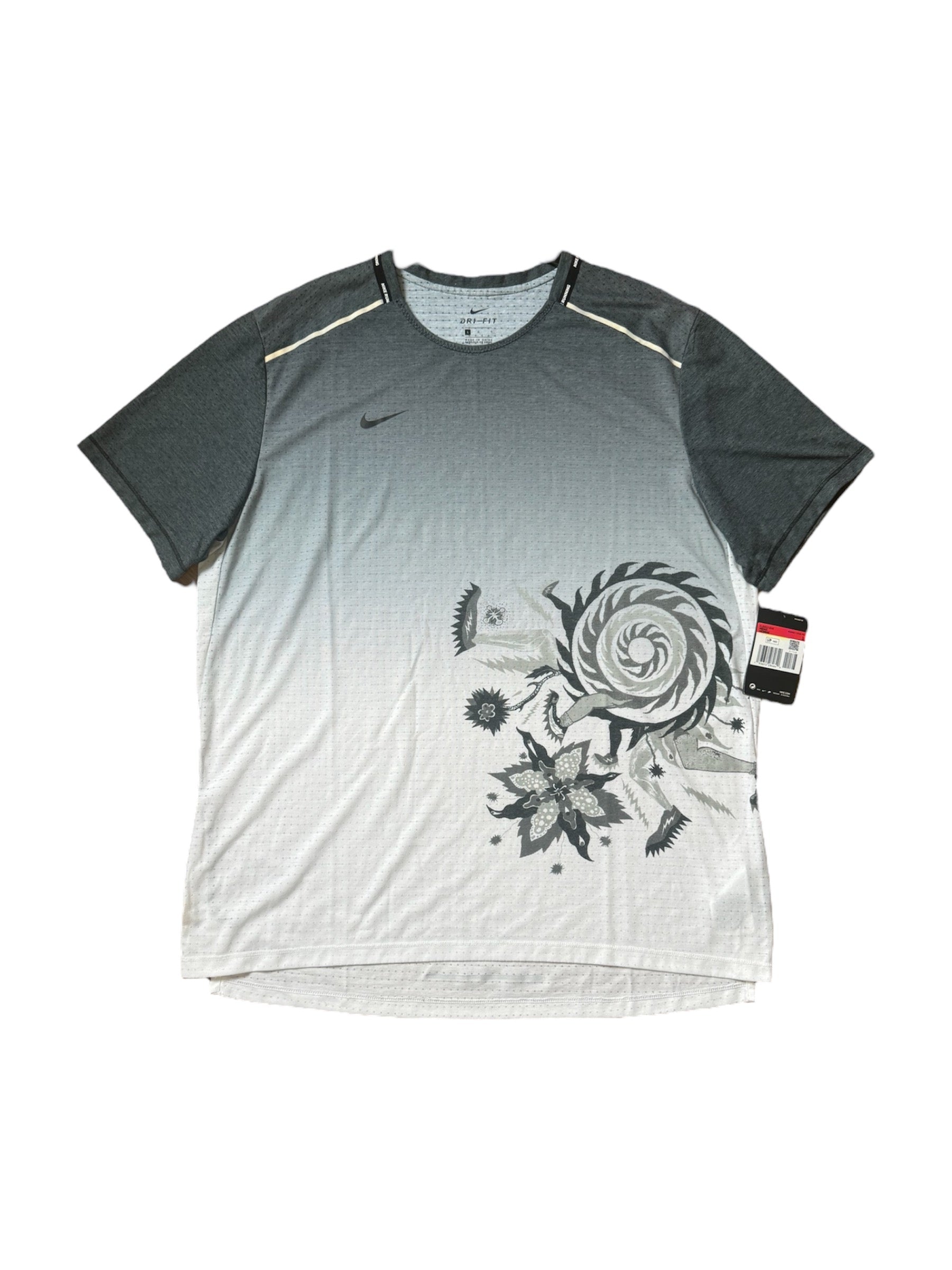 Nike Miler 1.0 Dragon Tee - Black/White