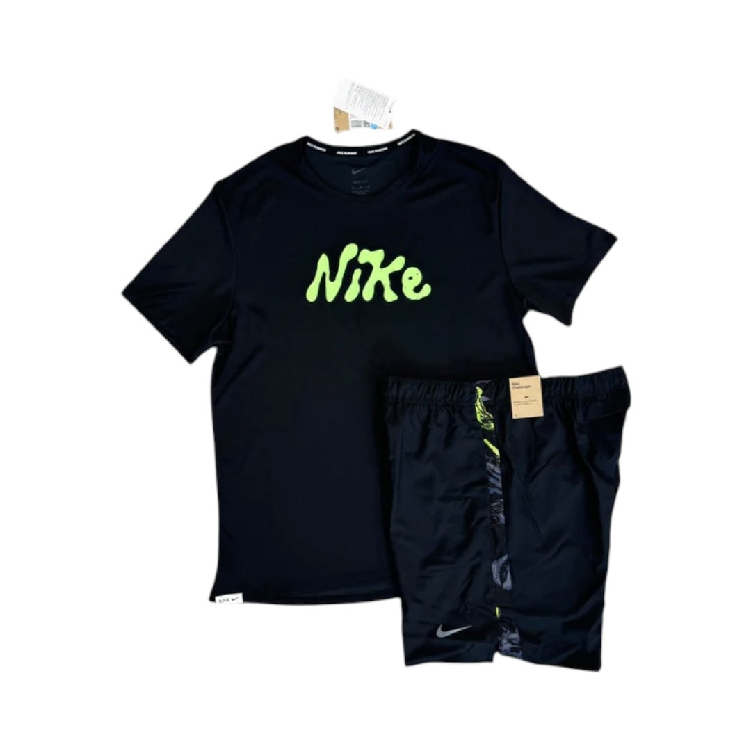 Nike Wave Short Set - Neon/Black