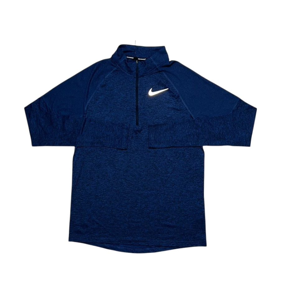Nike Element Quater Zip Running Top - Navy