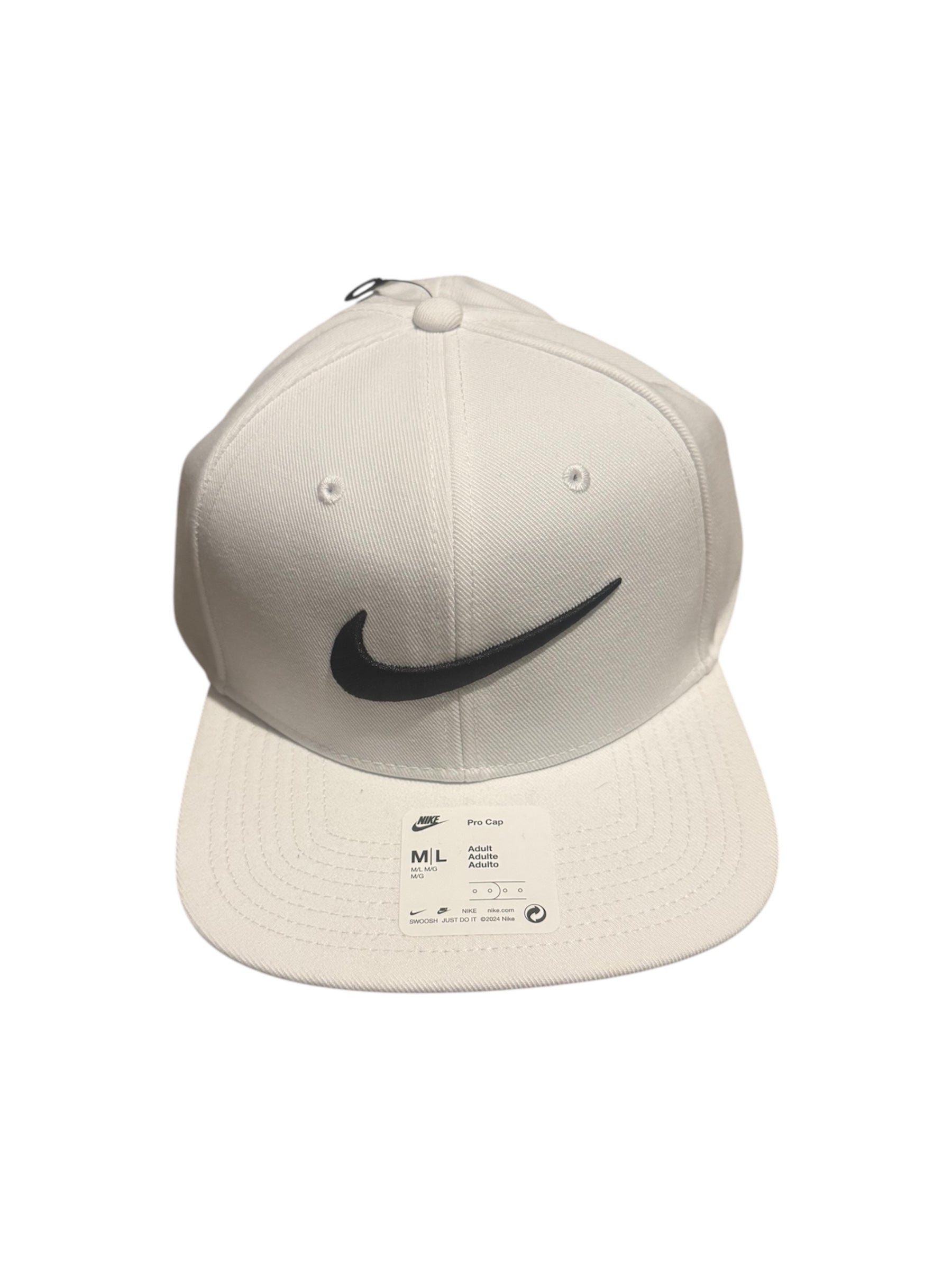 Nike Large Swoosh Logo Snapback - White